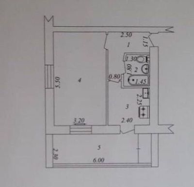 1в2/3/4 Буюк Ипак Йули Саехат 42м2 кирпич 2х6