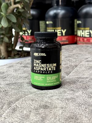 Optimum Nutrition Zinc Magnesium Aspartate Capsules, цинк магний.