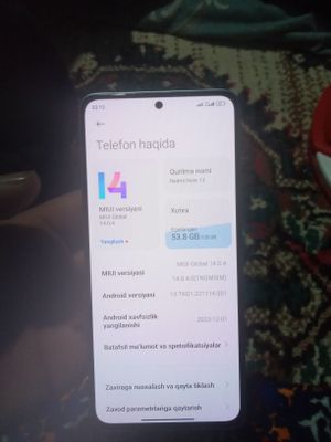 Redmi 13 128 GB holati edial