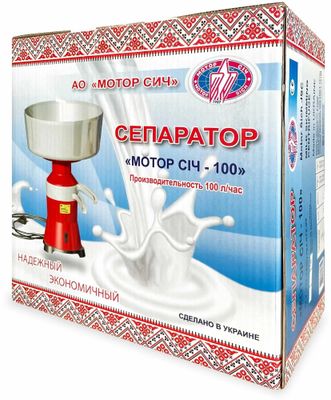 Электрический сепаратор Мотор Сич-100, 100л/ч, чаша 12л, Separator sp1