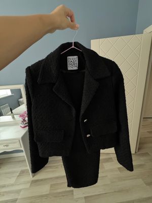 Чёрный костюм/Qora kostyum jaket va shim: XS-S