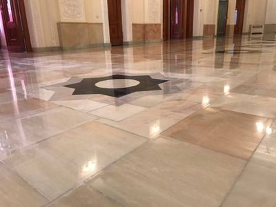 Полировка моаморных полов