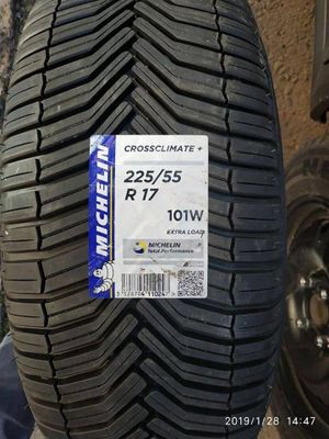 Michelin 225/55R17 crossclimate siz xoxlagan turdagi shinalar mavjud