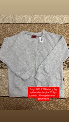 Yengi brend HUGO BOSS brend sviter ichi nachosli