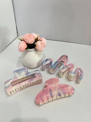 Pastel Rangli Soch Qisqichi | Korea Style