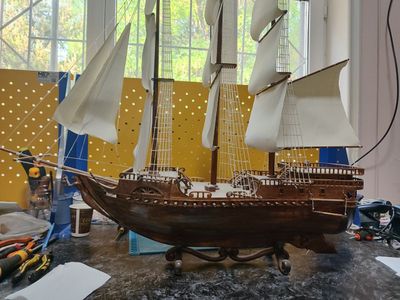 Корабль ручная работа
