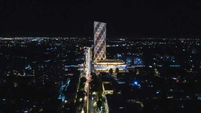 Piramit Tower 4-комнатная 104.5м2 КОРОБКА 43-этаж с 4-панорама окнами!