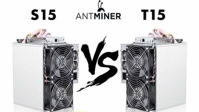 Antminer S15 и Antminer T15 Ghjlf.