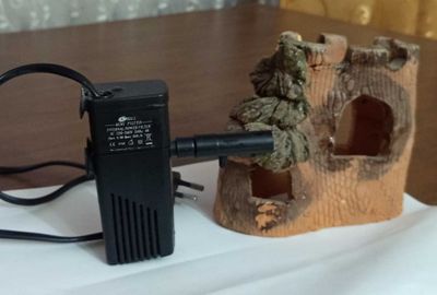 Фильтр и декор для аквариума