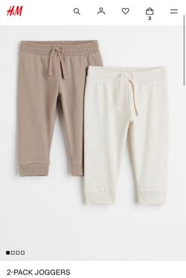 Джогерры из хлопка, на 1,5-2 года, H&M, новые