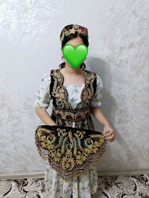 комплект невесты(камзулча,калпок,дасрумол)