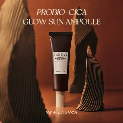 Солнцезащитный крем SKIN1004 Madagascar Centella Probio-Cica Glow Sun Ampoule SPF50+ PA++++