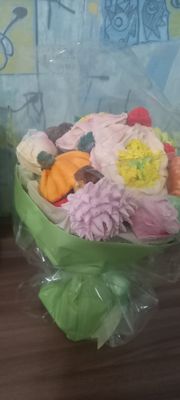 букет цветов из зефира