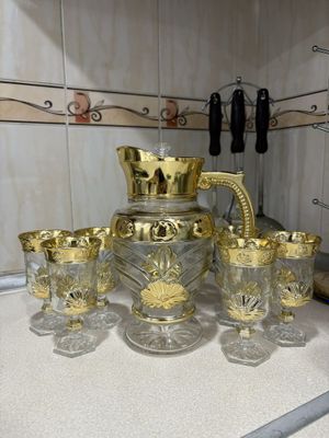 Новый Набор графин и 6 стаканов срочно!!