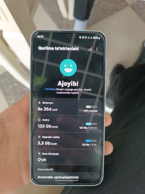 Samsung galaxy A55 5G 8/256 holati ideal yangi dokumentlari joyida