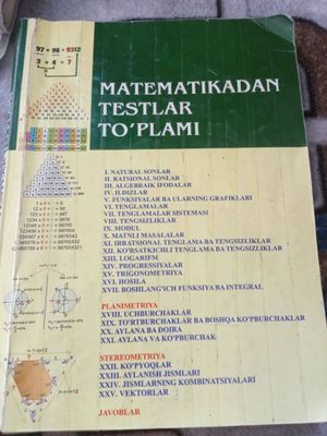 matematika kitoblar