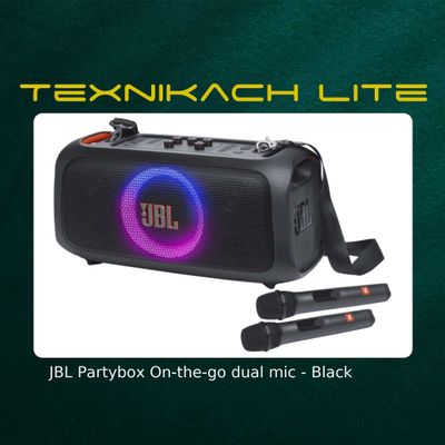 JBL Partybox On-the-go dual mic • Доставка Бесплатно