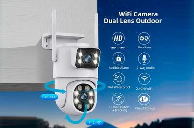 СУПЕР ЦЕНА камера 2 глазок WIFI kamera 360 gradus КАЧЕСТВО СУПЕР