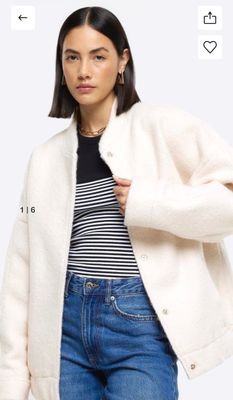 Бомбер женский oversized , бренд river island, сост.новое