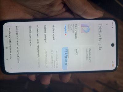 Redmi 10 xolati ideal 1 qol ishlatilgan 6/128 tali karopkasi bor