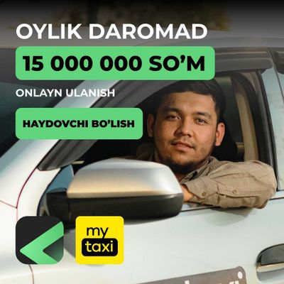 MyTaxi’ga onlayn va bepul ulaning!