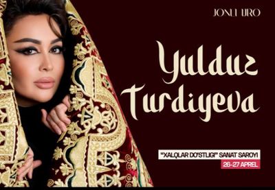 Yulduz Turdiyeva konsertiga bilet sotiladi