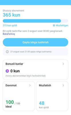 1Fit narx kelishiladi, 315 kun mavjud