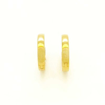 Золотые серьги-кольца "Sleek Hoops"