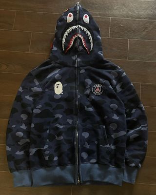 Bape zip hoodie psg