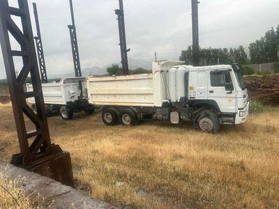 Самосвал HOWO газовый 25 т с прицепом. хорошем состоянии 7 комплект