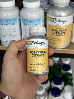 Solaray Potassium Citrate 99 mg 60 капсул