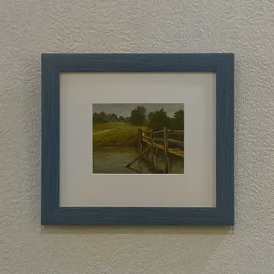 Картина маслом, Лето (багет) 27х24 Rasim