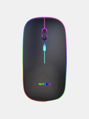 Перезаряжаемая беспроводная оптическая мышь WEIBO Rgb 24ghz RF-6800