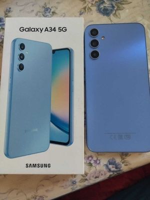 Samsung a 34 5g 8/256 5 oy garantyasi bor feolitviy rang ikta petno bo