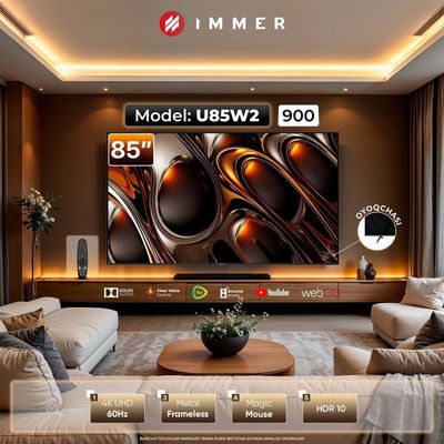 Телевизор IMMER 85 U85W2 Smart 4k WebOS