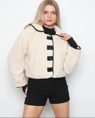 Турецкий плюш пальто скидка