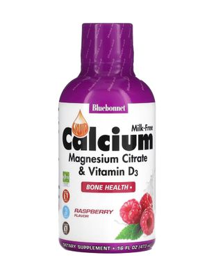 Bluebonnet, Calsium magnesium d3, жидкая калций магния д3