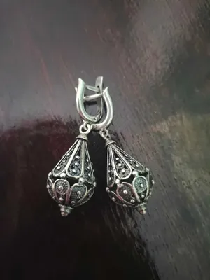 Серьги серебро антикварные