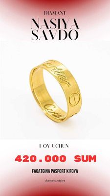 Tilla uzuk "Cartier Love"