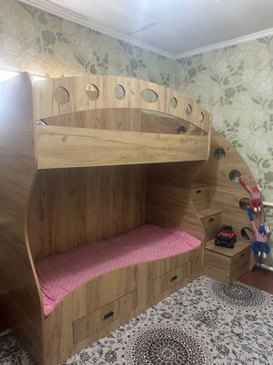 2 etajkali bolalar krovati