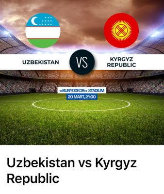 UZB VS KRG 20-mart biletlar sotuvda