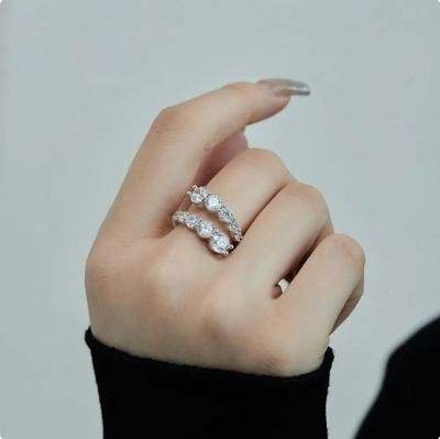 Кольцо open-ring, серебро