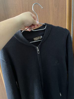 свитер черный loro piana 3xl slim