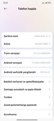 Redmi not 13 8/128