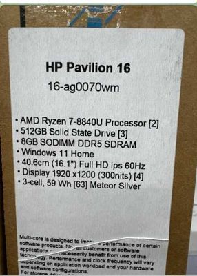 HP Pavillion 16– Eng yangi noutbuk IT sohasida eng yaxshisi Ryzen 7