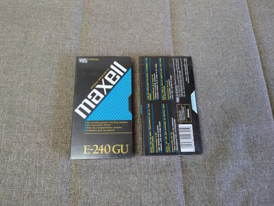 Кассета VHS Maxell E-240GU — новая, запечатанная