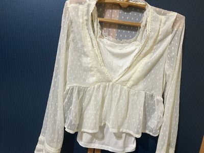 Кружевная рубашка Stradivarius