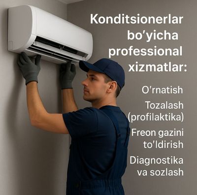 Konditsioner boʻyicha professional xizmatlar.