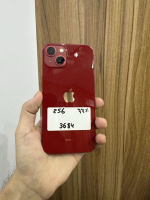 iphone 13, RED, 256gb, 77%