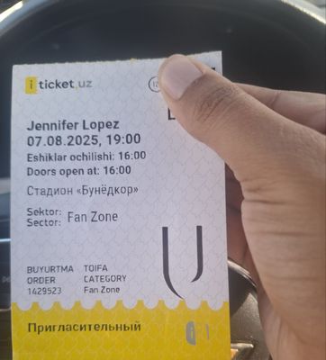 Jennifer Lopez konsertiga bilet O.R.G